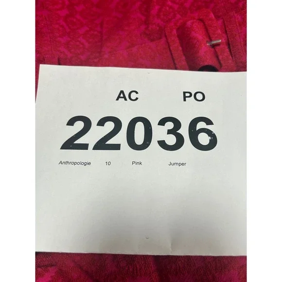 Anthropologie ETTITWA Pink Geometric Strapless Wide Leg Jumpsuit Size 10 - AC - Picture 11 of 11